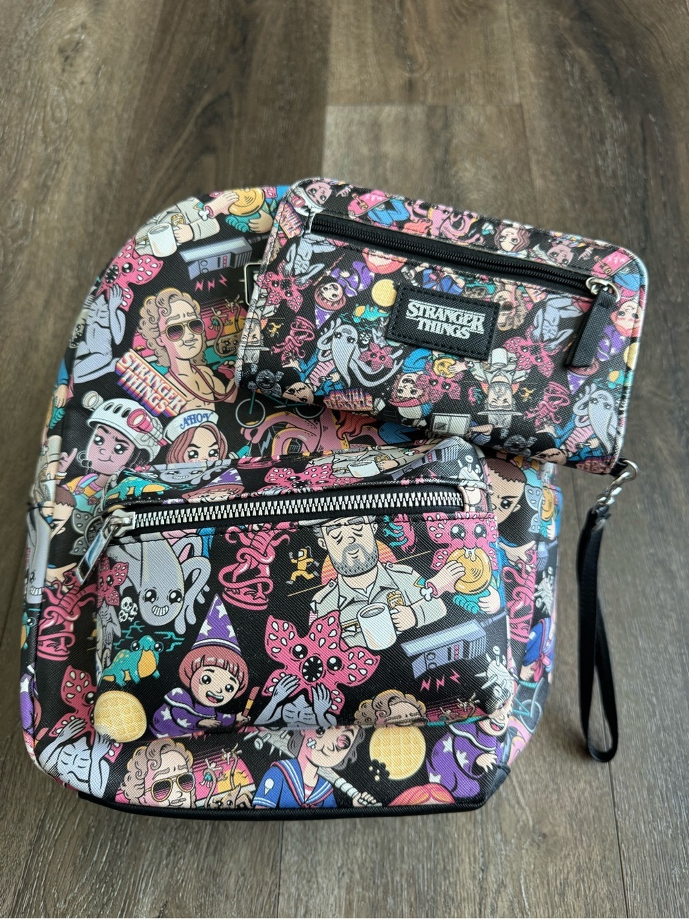 Stranger Things Multicolor Mini Backpack & Wallet Set - Picture 2 of 15
